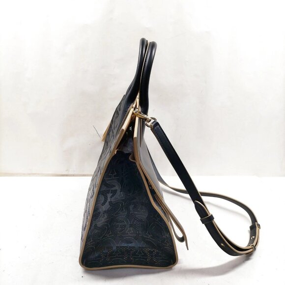 Ferragamo Studio Black Leather Hand Bag mon1000-101425 - Picture 3 of 16